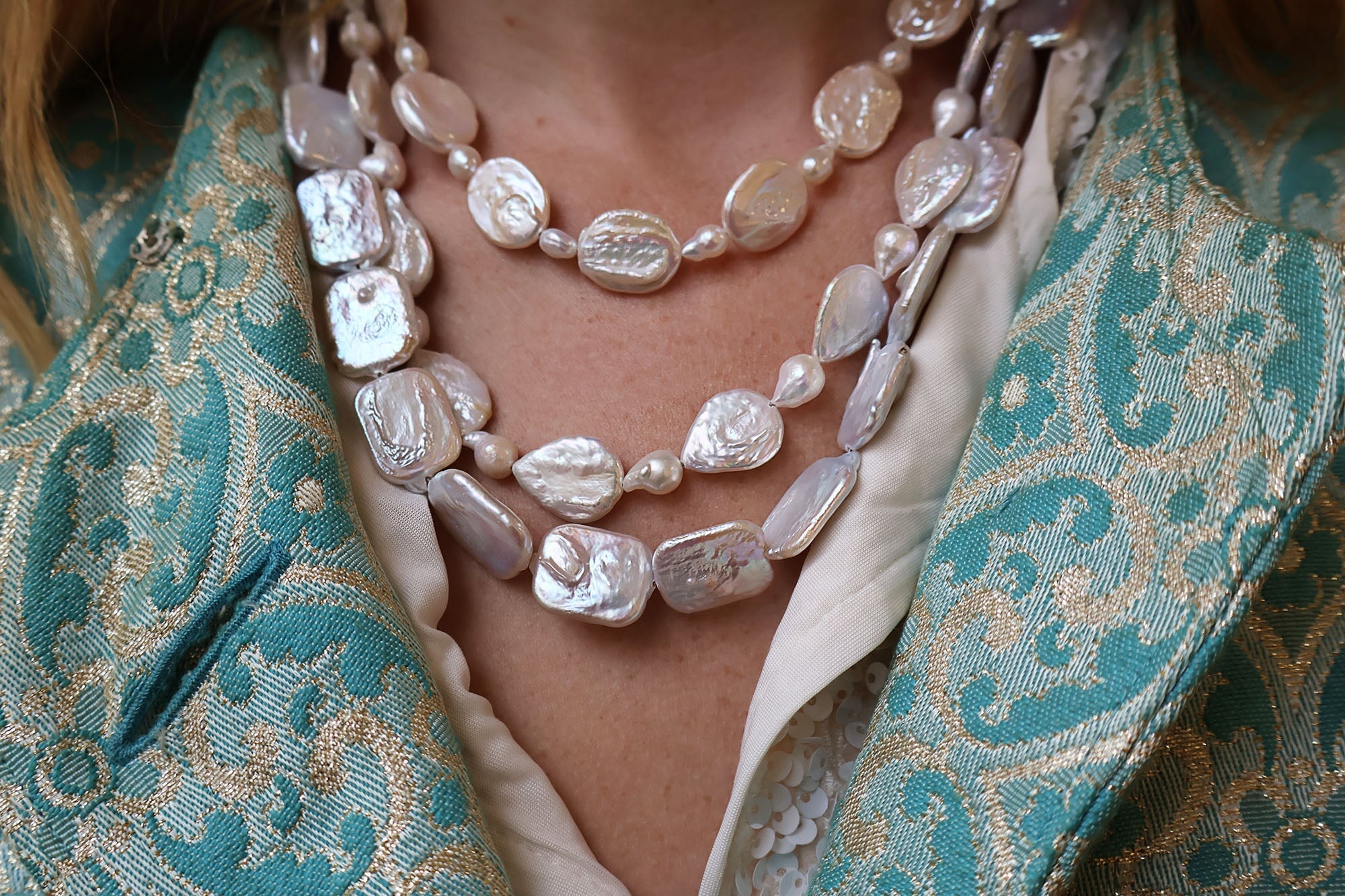 DAPHNE BAROQUE FRESHWATER PEARL NECKLACE Necklaces Epona Valley 