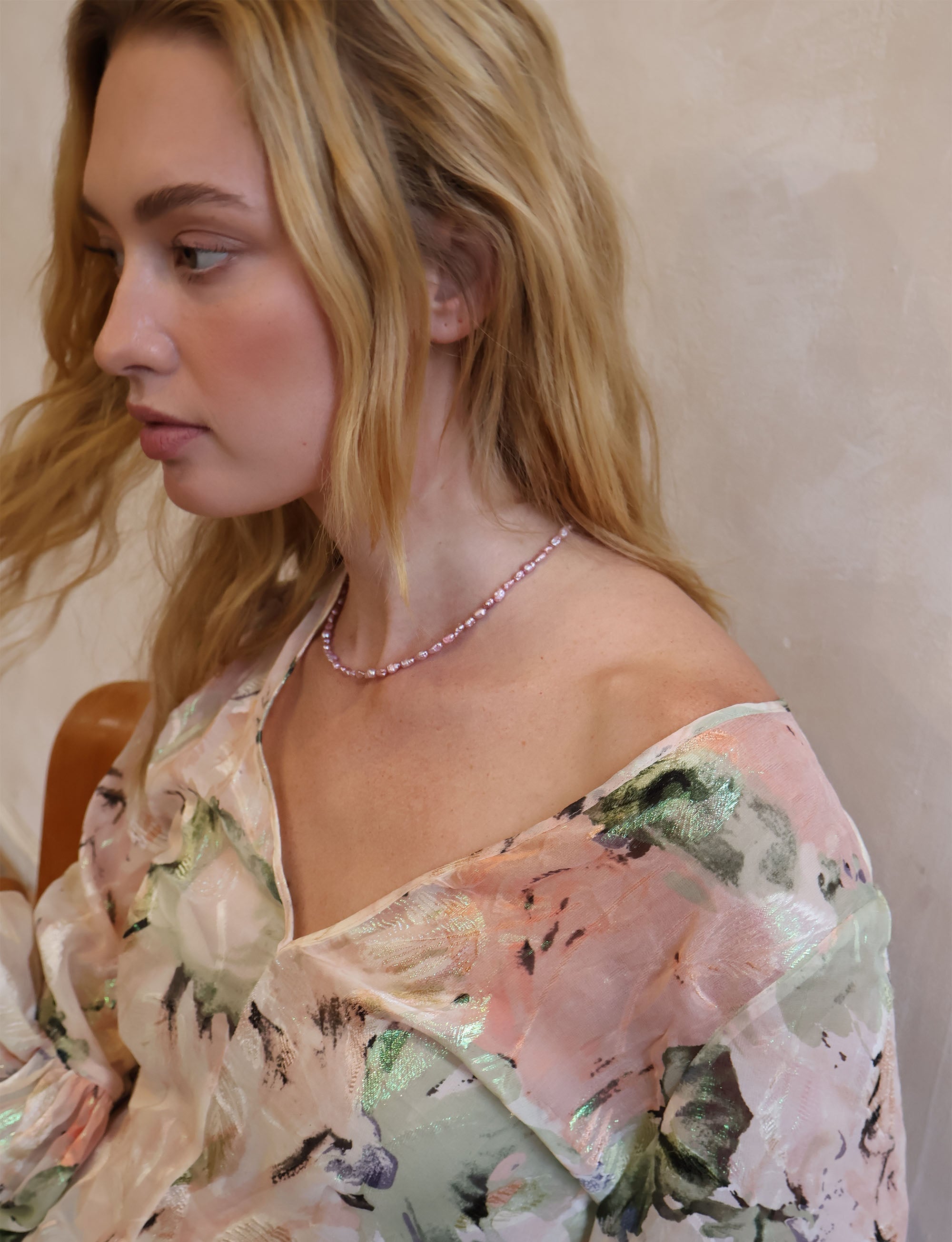 AYA WATERCOLOR BAROQUE PEARL NECKLACE Necklaces Epona Valley 