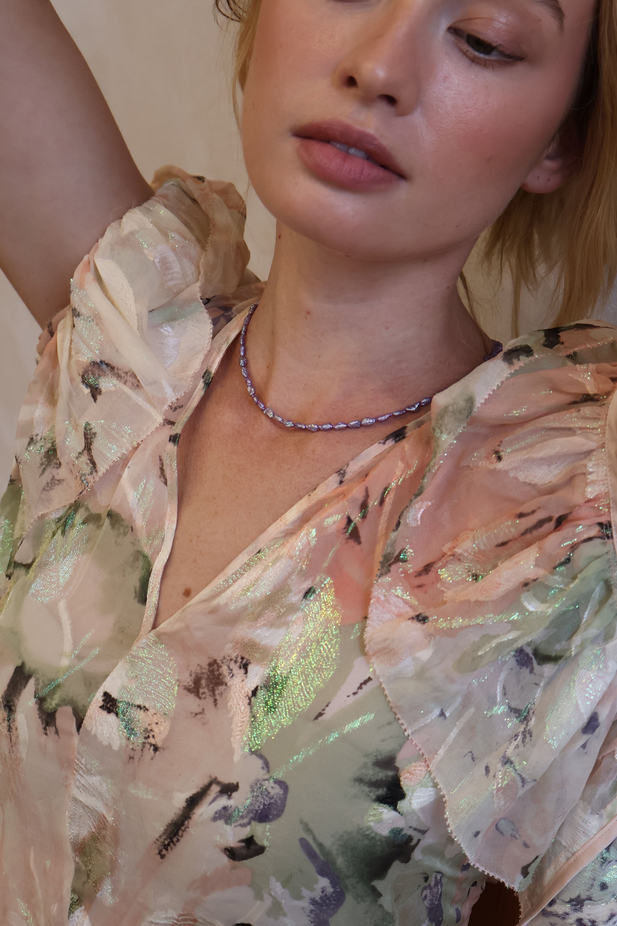 AYA WATERCOLOR BAROQUE PEARL NECKLACE Necklaces Epona Valley 