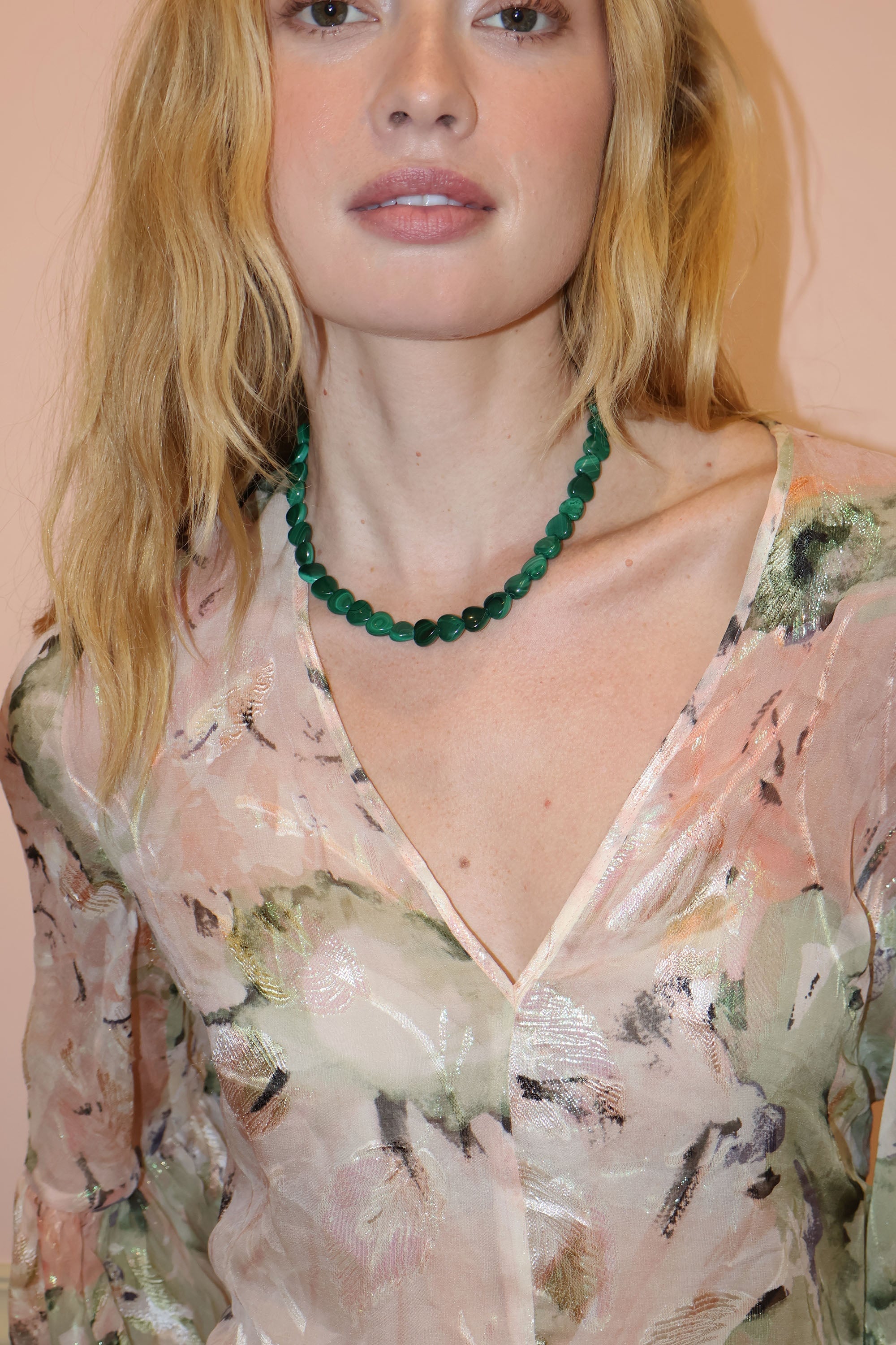 ESMÉ MALACHITE HEART NECKLACE Necklaces Epona Valley 