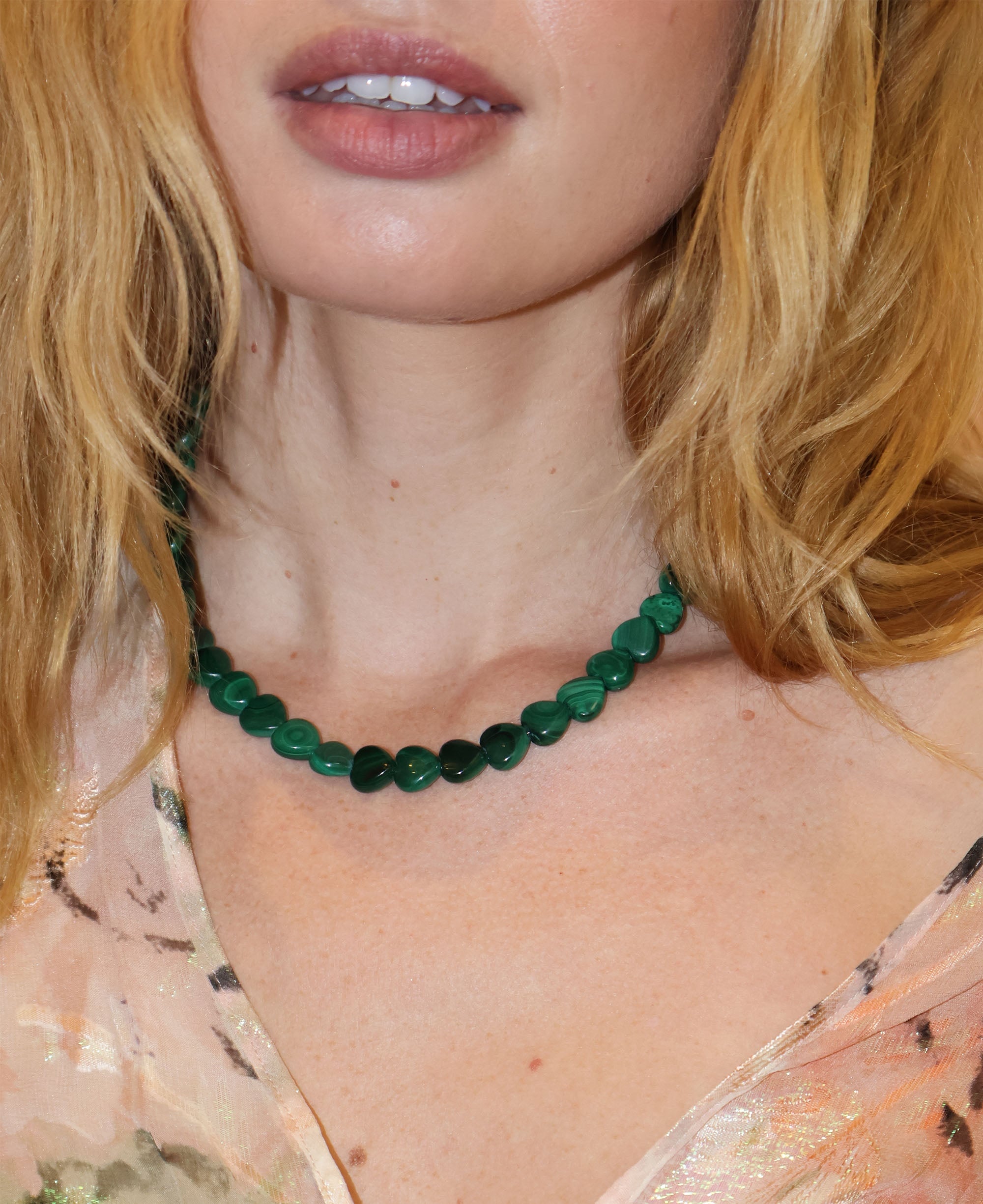 ESMÉ MALACHITE HEART NECKLACE Necklaces Epona Valley 