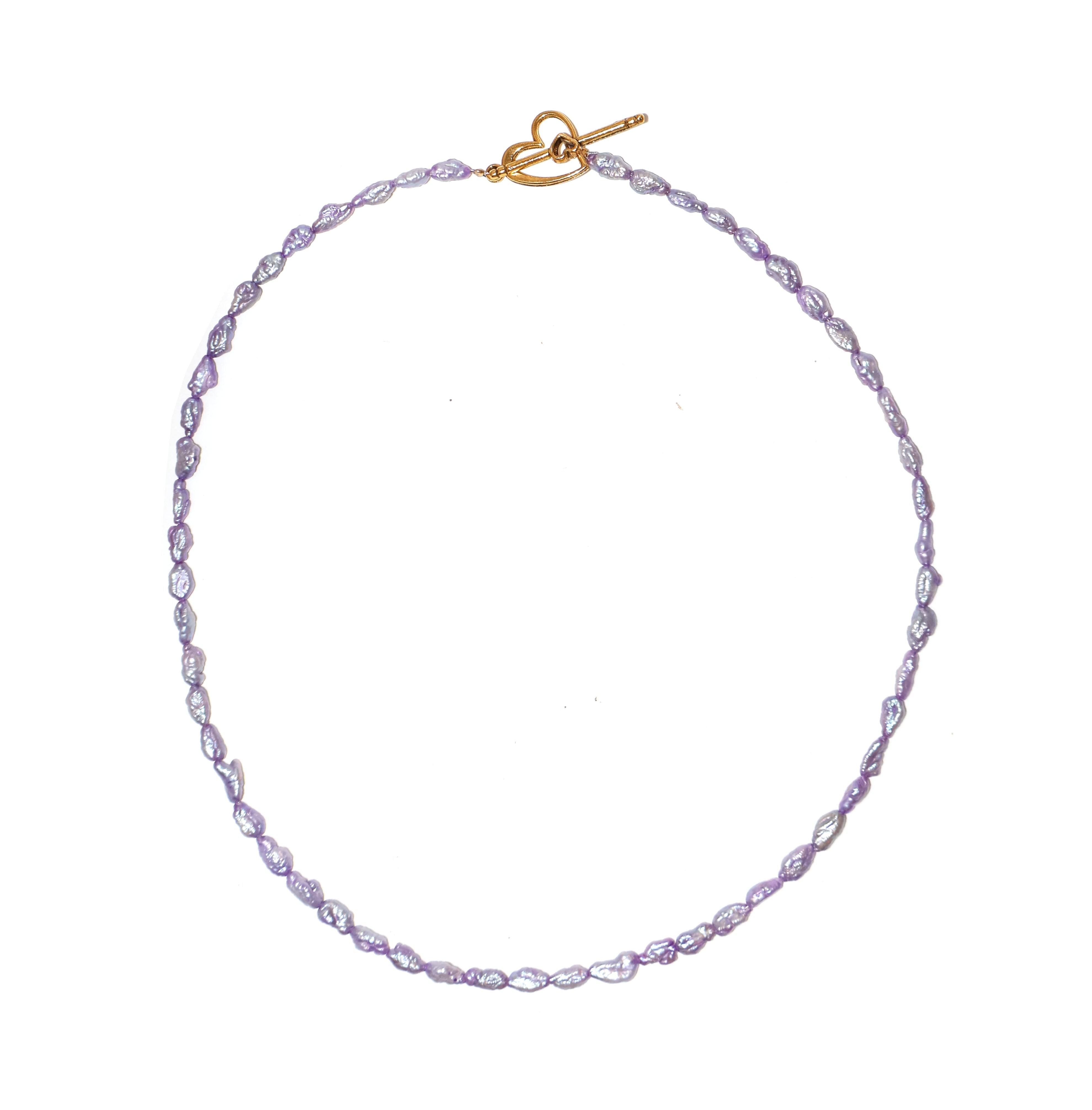 AYA WATERCOLOR BAROQUE PEARL NECKLACE Necklaces Epona Valley WISTERIA 