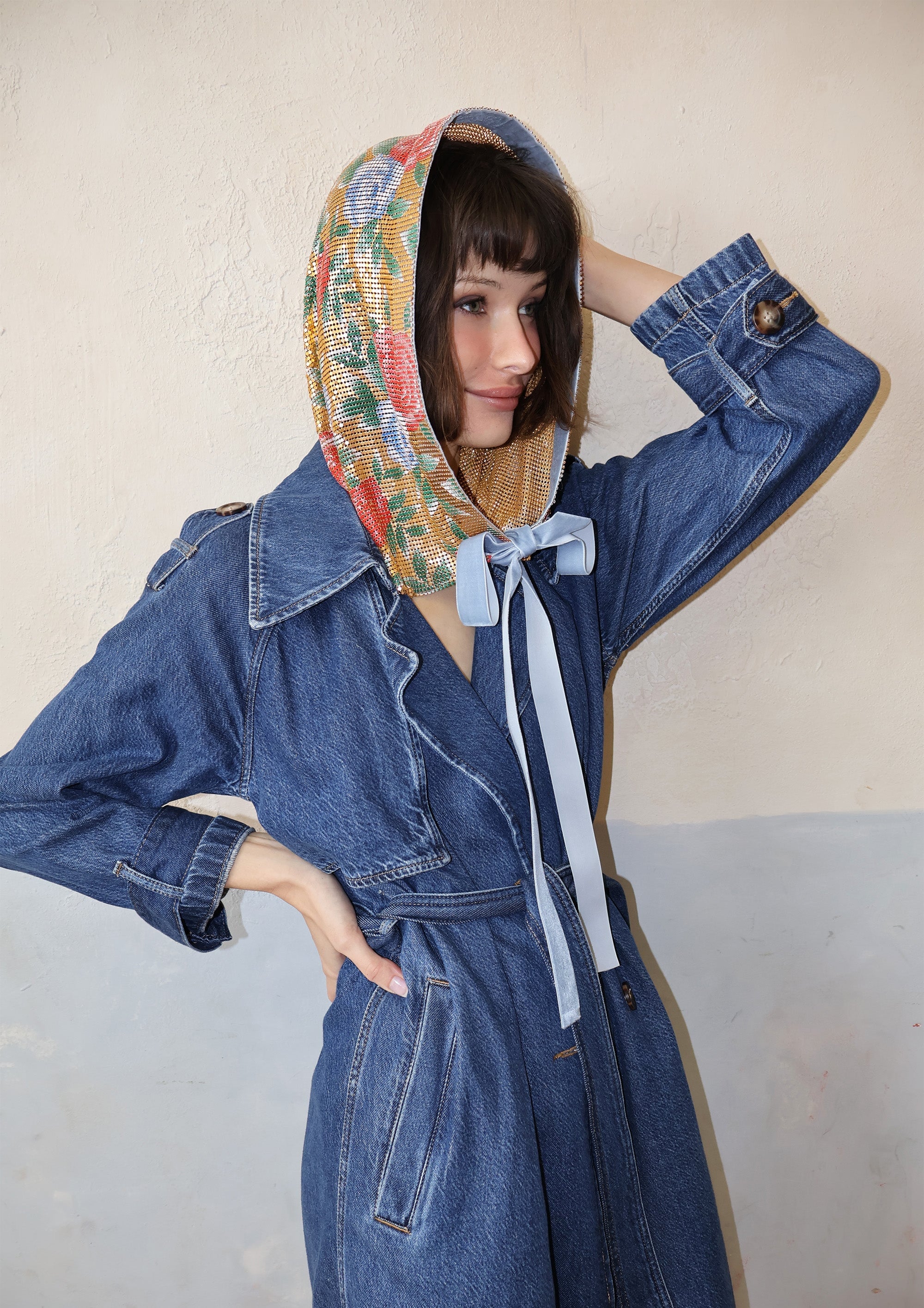 ROSARIUM HOOD SCARF CAPE Headbands & Crowns Epona Valley 