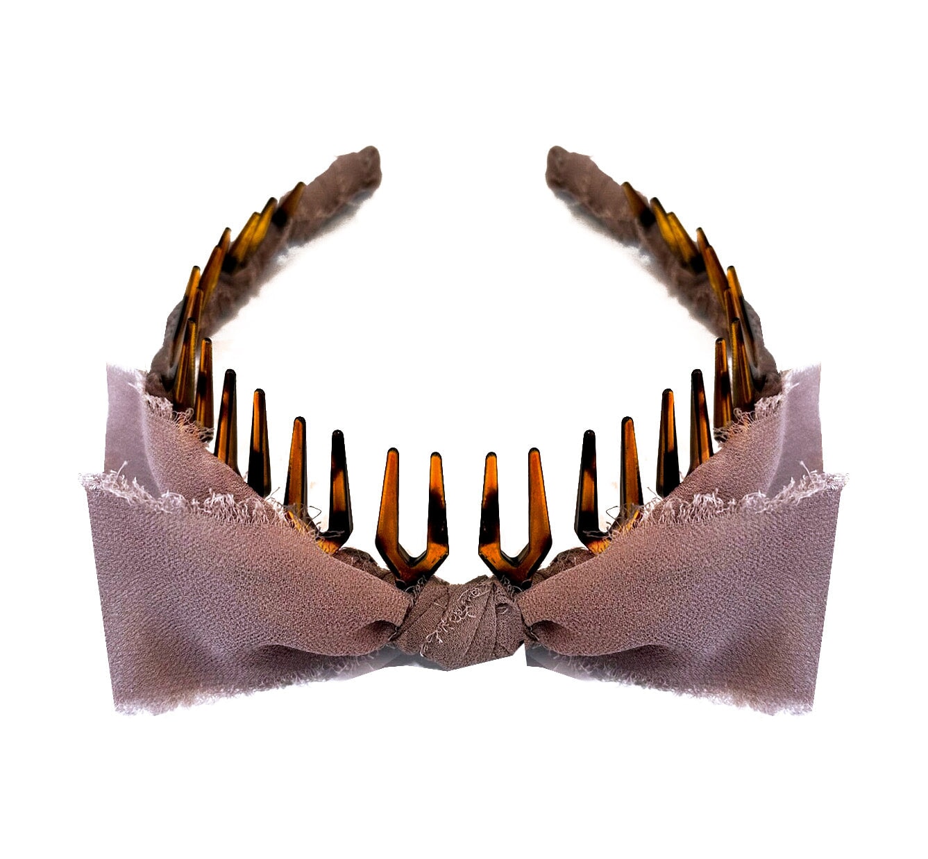 PARAMOUR SILK BOW COMB HEADBAND - Epona Valley | Luxury Hair Accessories | Bridal Accessories | Made In NYC