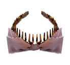 PARAMOUR SILK BOW COMB HEADBAND - Epona Valley | Luxury Hair Accessories | Bridal Accessories | Made In NYC