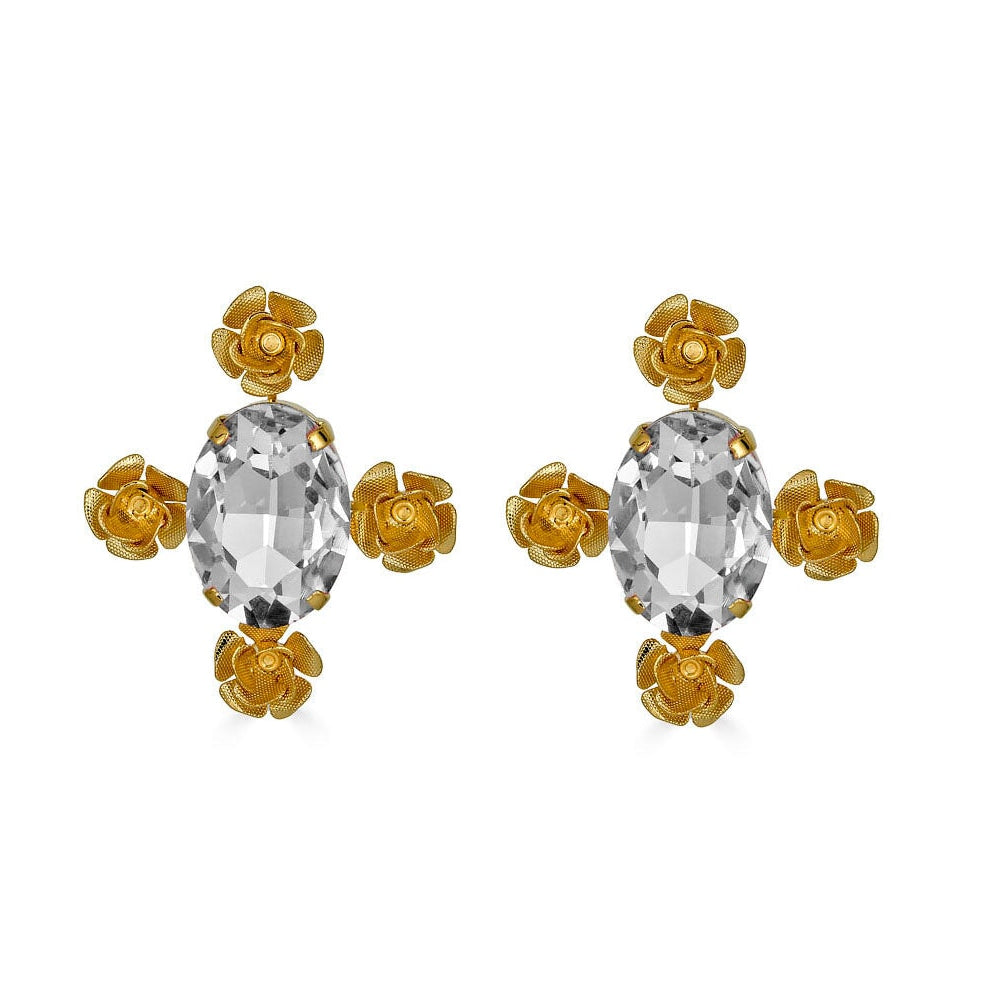 CAPRI ROSE EARRINGS - Epona Valley | Luxury Hair Accessories | Bridal Accessories | Made In NYC