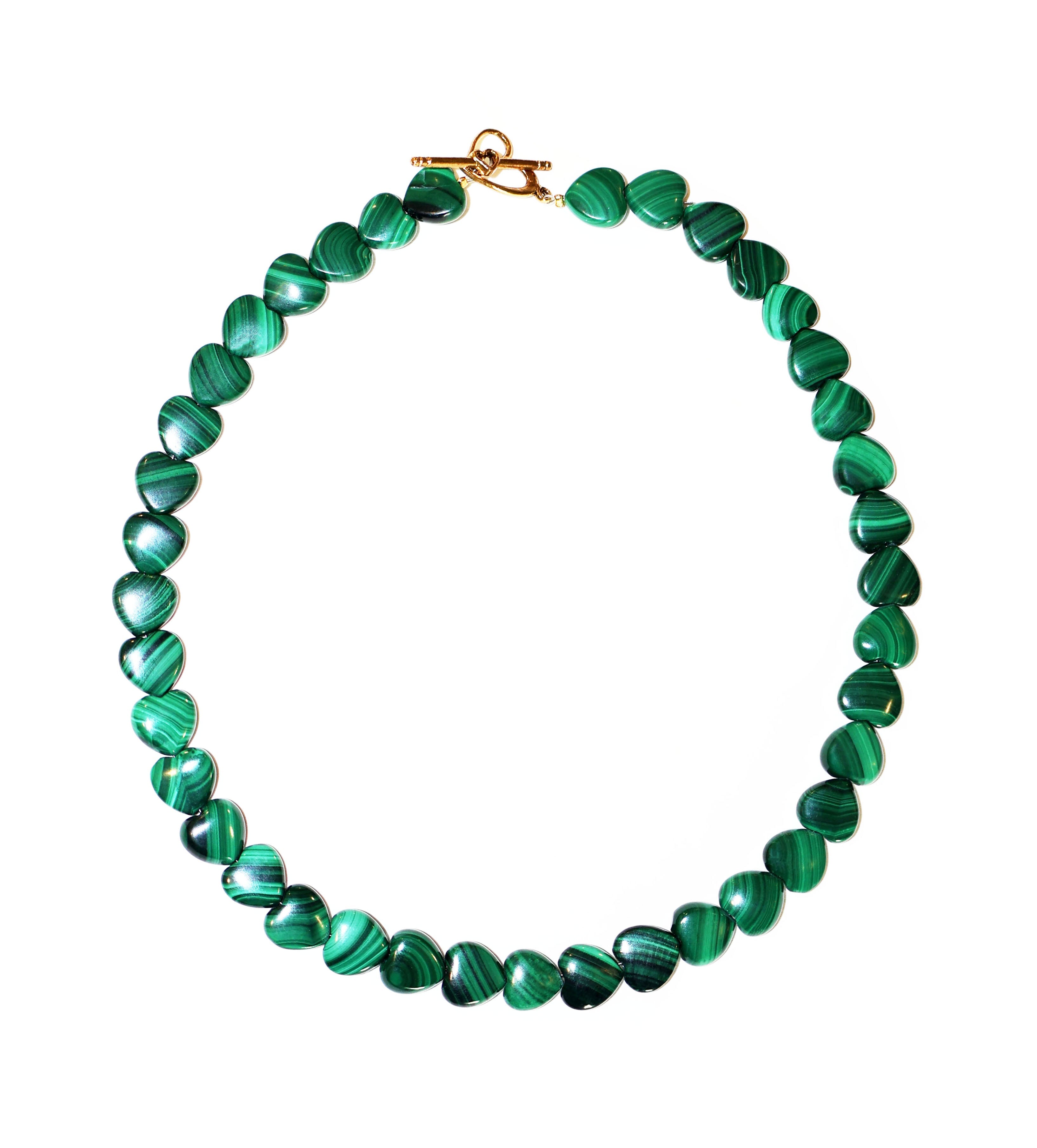 ESMÉ MALACHITE HEART NECKLACE Necklaces Epona Valley 
