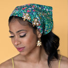 FLOWER POWER HOOP EARRINGS - Epona Valley | Luxury Hair Accessories | Bridal Accessories | Made In NYC