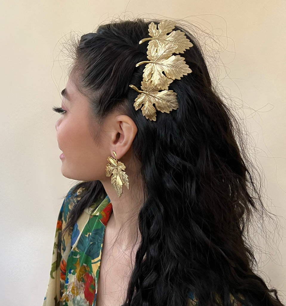 MAPLE BARRETTE - Epona Valley | Luxury Hair Accessories | Bridal Accessories | Made In NYC