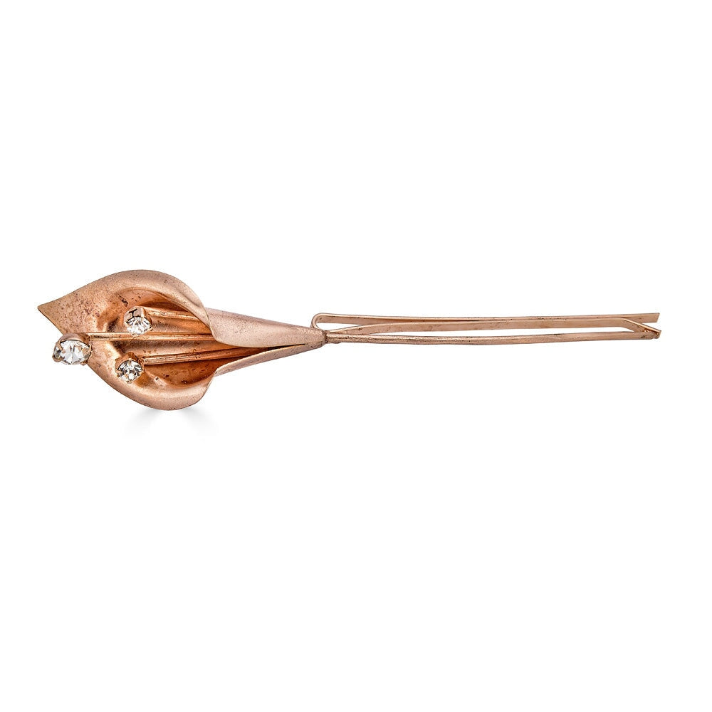 CALA LILY BOBBY IN ROSE GOLD - Epona Valley | Luxury Hair Accessories | Bridal Accessories | Made In NYC