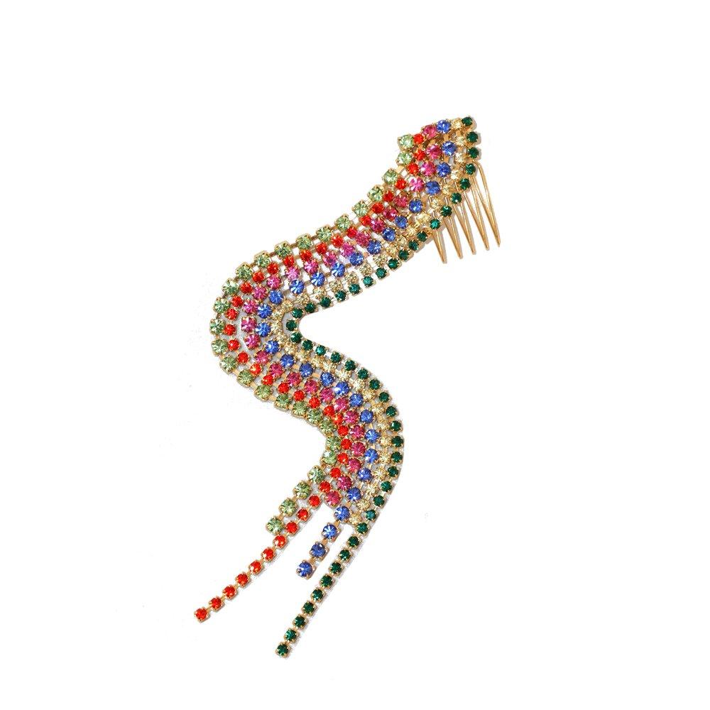 CONFETTI CHAIN COMB - Epona Valley | Luxury Hair Accessories | Bridal Accessories | Made In NYC