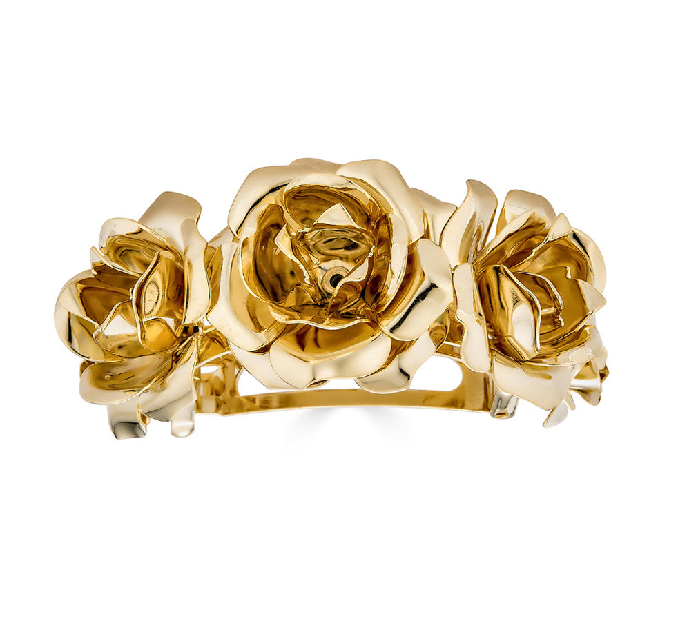 FIELD OF ROSES PONY CUFF - Epona Valley | Luxury Hair Accessories | Bridal Accessories | Made In NYC