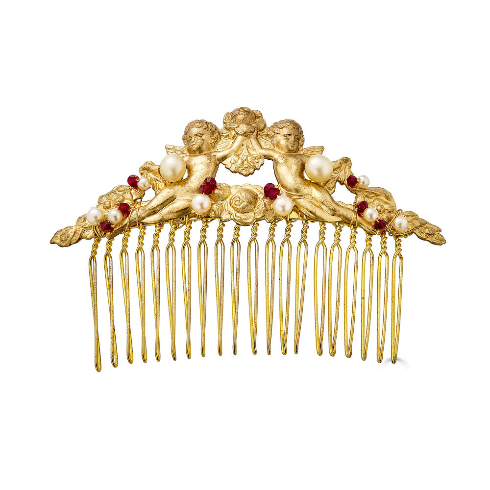AMORETTO HAIR COMB - Epona Valley | Luxury Hair Accessories | Bridal Accessories | Made In NYC