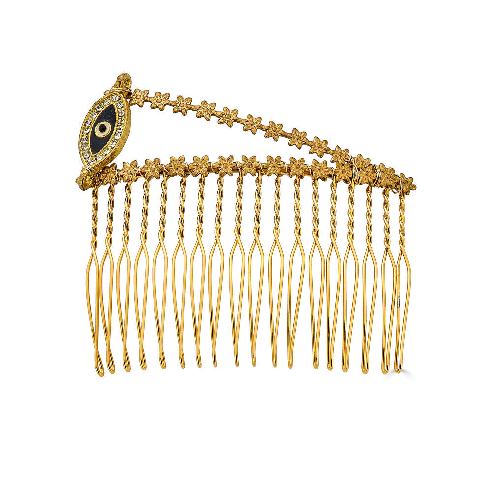 ARC OF EVIL EYE COMB - Epona Valley | Luxury Hair Accessories | Bridal Accessories | Made In NYC
