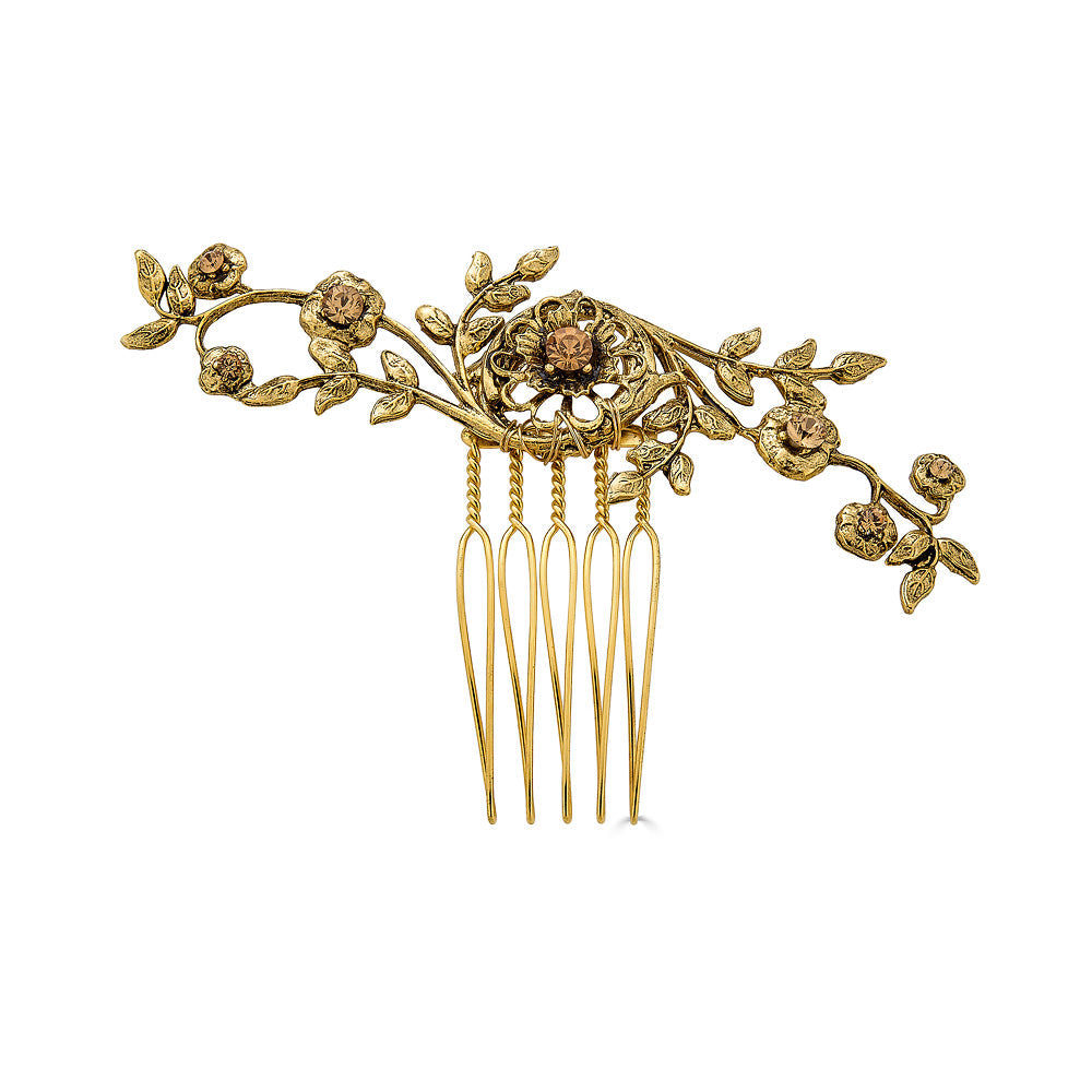 HOLIDAY GARDEN MINI HAIR COMB - Epona Valley | Luxury Hair Accessories | Bridal Accessories | Made In NYC