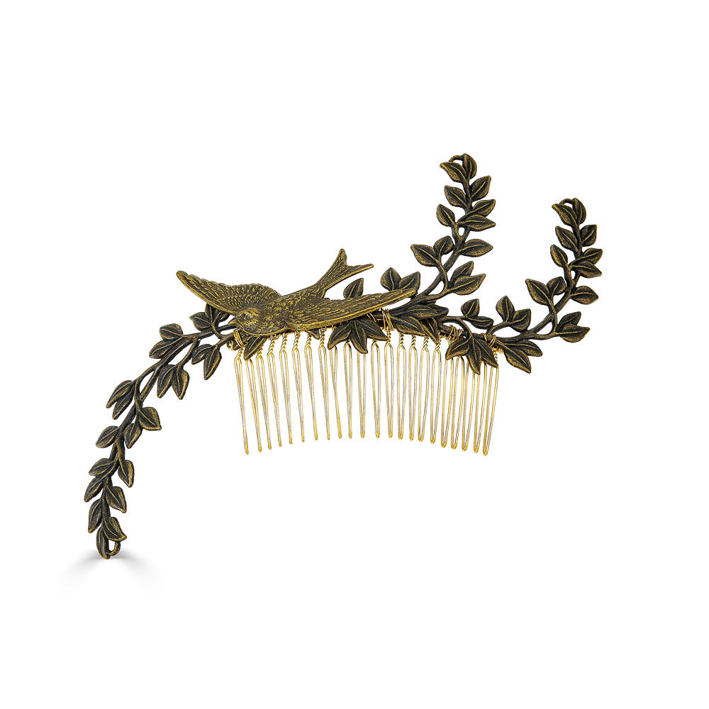 BRONZE WOODLAND COMB - Epona Valley | Luxury Hair Accessories | Bridal Accessories | Made In NYC