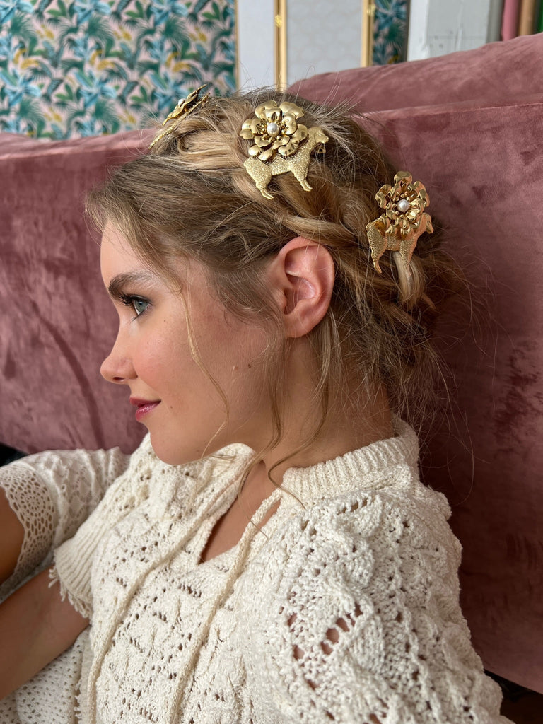 GOLDEN FLEECE CLIP - Epona Valley | Luxury Hair Accessories | Bridal Accessories | Made In NYC