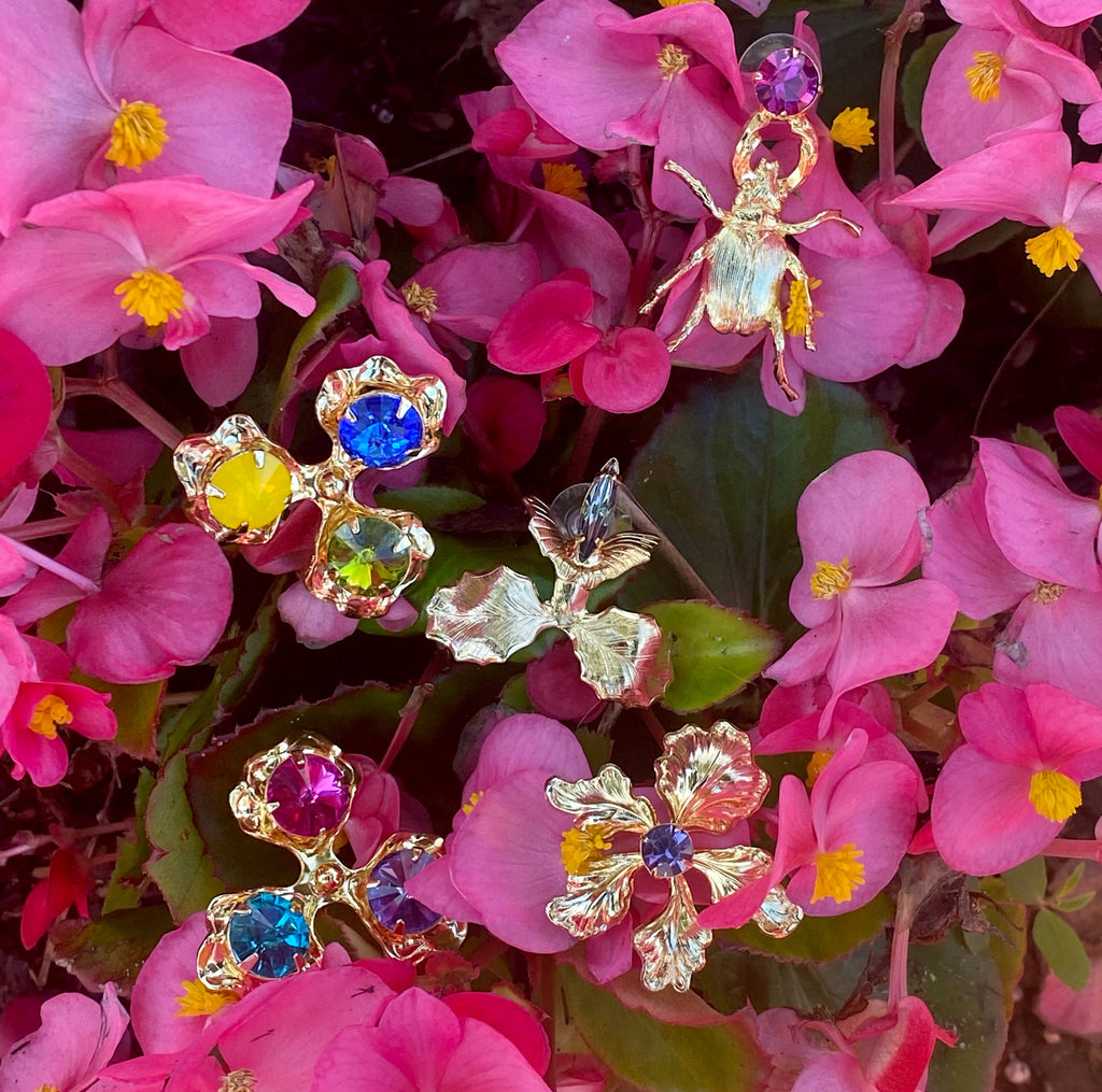 ORCHID EARRINGS - Epona Valley | Luxury Hair Accessories | Bridal Accessories | Made In NYC