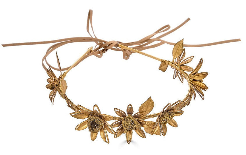 ISOBELLA GOLD DRUZY CORONET - Epona Valley | Luxury Hair Accessories | Bridal Accessories | Made In NYC