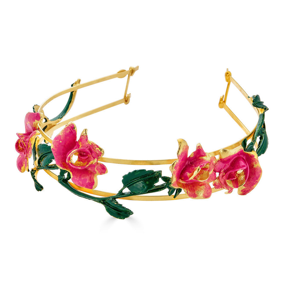 LE ROUGE ROSE VINE HEADBAND - Epona Valley | Luxury Hair Accessories | Bridal Accessories | Made In NYC