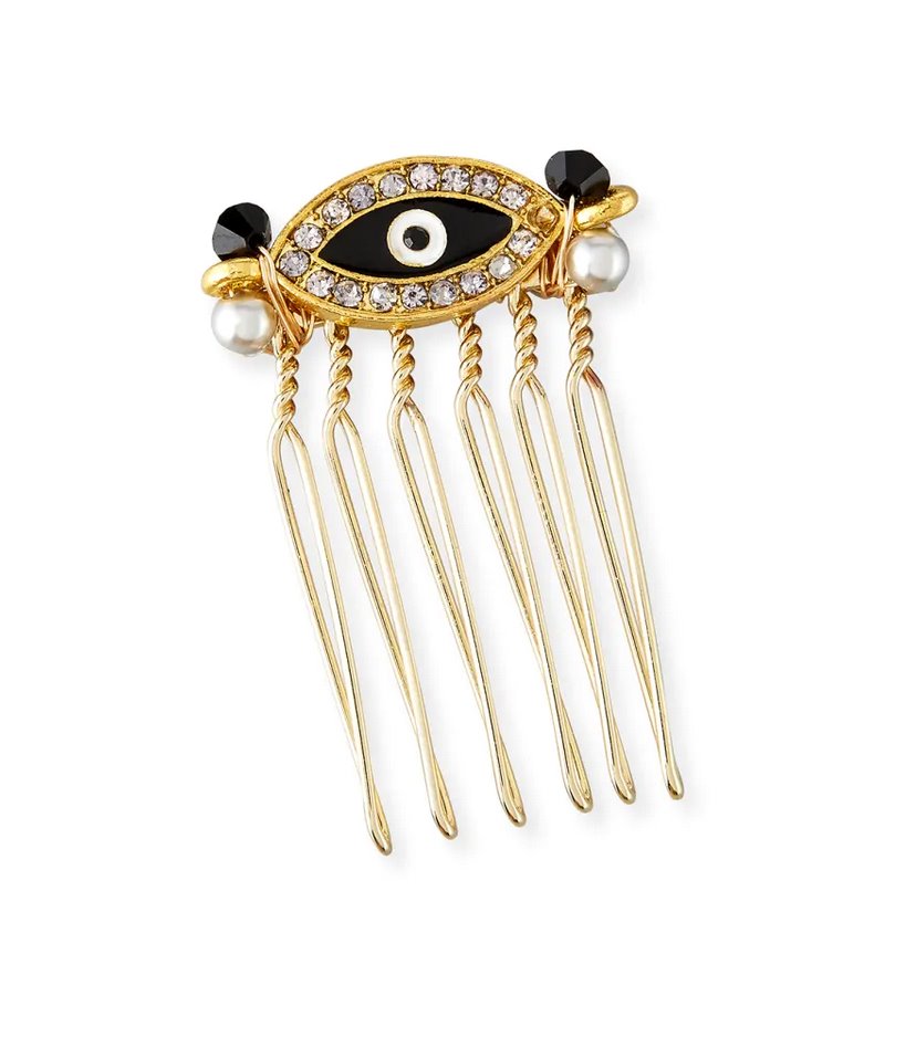 THE MINI EYE COMB - Epona Valley | Luxury Hair Accessories | Bridal Accessories | Made In NYC