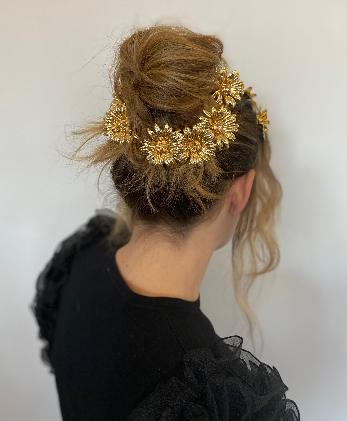 SUNFLOWER BOBBY PIN - Epona Valley | Luxury Hair Accessories | Bridal Accessories | Made In NYC