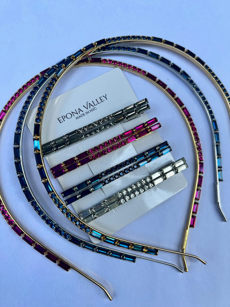 BAGUETTE SWAROVSKI SET IN CRYSTAL - Epona Valley | Luxury Hair Accessories | Bridal Accessories | Made In NYC