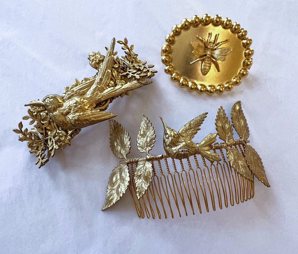 HUMMINGBIRD GARDENS COMB - Epona Valley | Luxury Hair Accessories | Bridal Accessories | Made In NYC