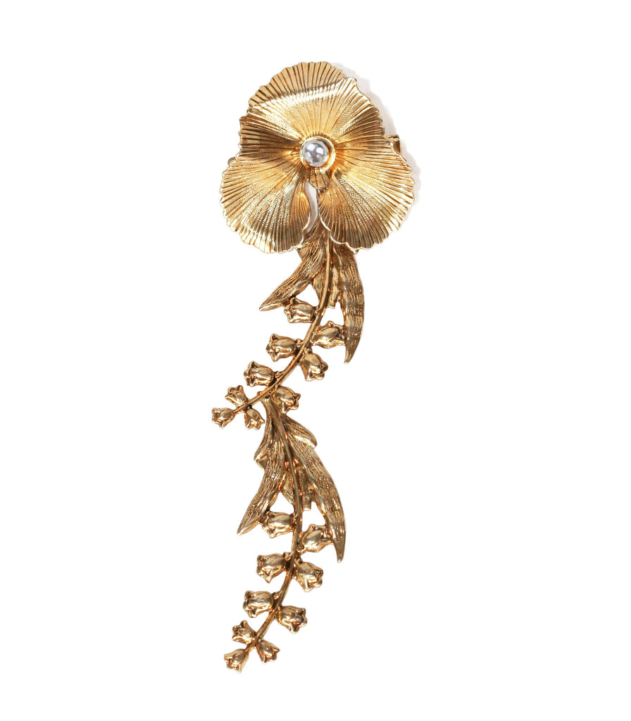O'KEEFFE PEARL LILY SWING CLIP - Epona Valley | Luxury Hair Accessories | Bridal Accessories | Made In NYC
