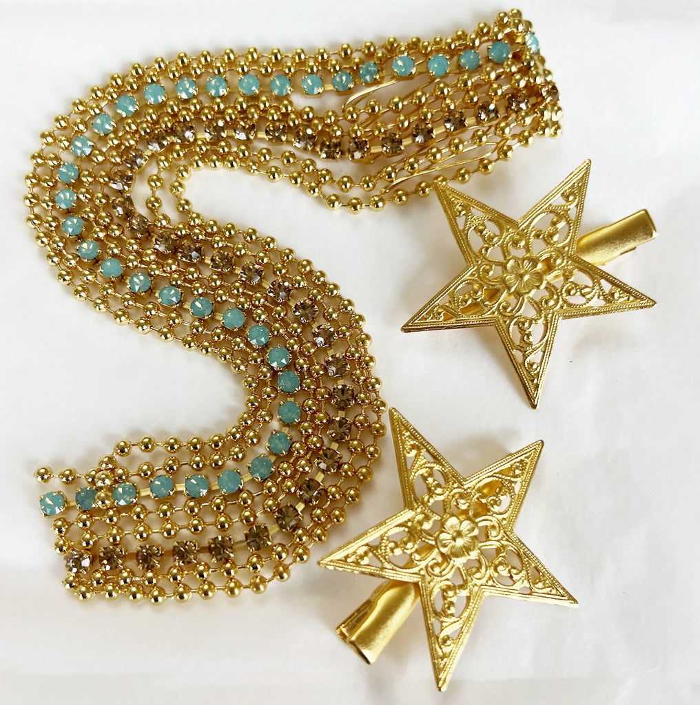 BAROQUE STAR CLIP SET - Epona Valley | Luxury Hair Accessories | Bridal Accessories | Made In NYC