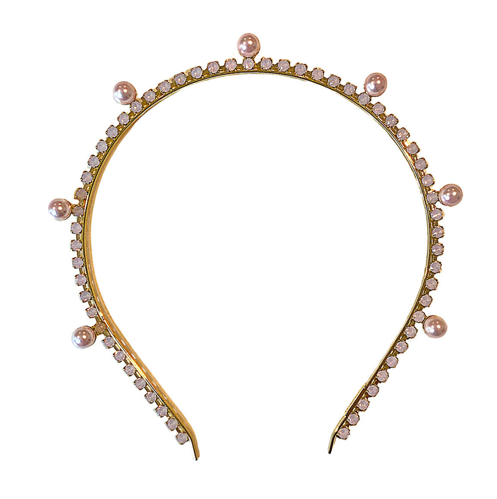 ROSEWATER PEARL HEADBAND - Epona Valley | Luxury Hair Accessories | Bridal Accessories | Made In NYC