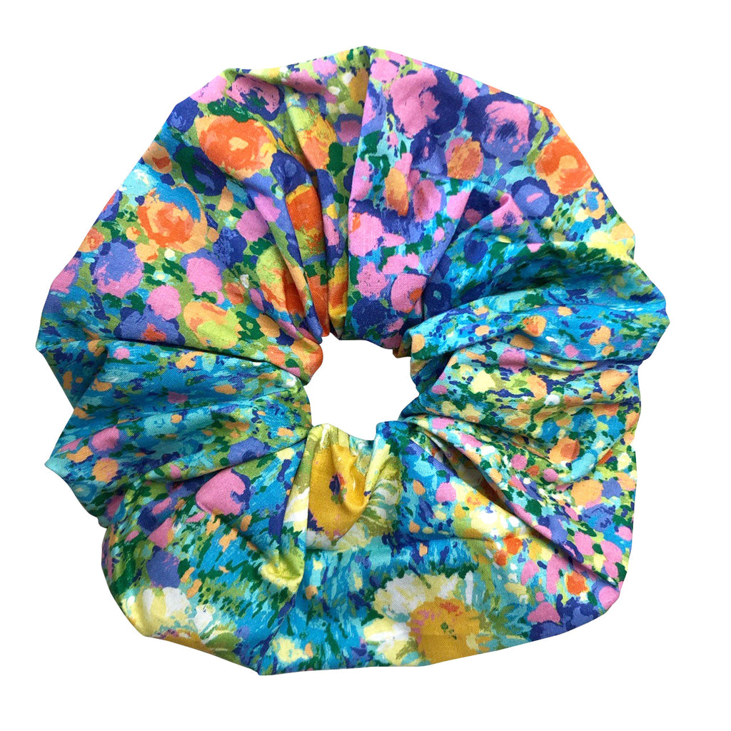 X-LARGE BLOSSOM SCRUNCHIE IN PAINTERLY - Epona Valley | Luxury Hair Accessories | Bridal Accessories | Made In NYC