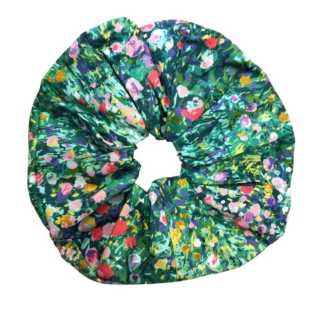 X-LARGE BLOSSOM SCRUNCHIE IN PAINTERLY - Epona Valley | Luxury Hair Accessories | Bridal Accessories | Made In NYC