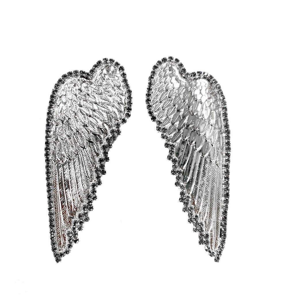 STEVIE BLACK DIAMOND WING SET - Epona Valley | Luxury Hair Accessories | Bridal Accessories | Made In NYC