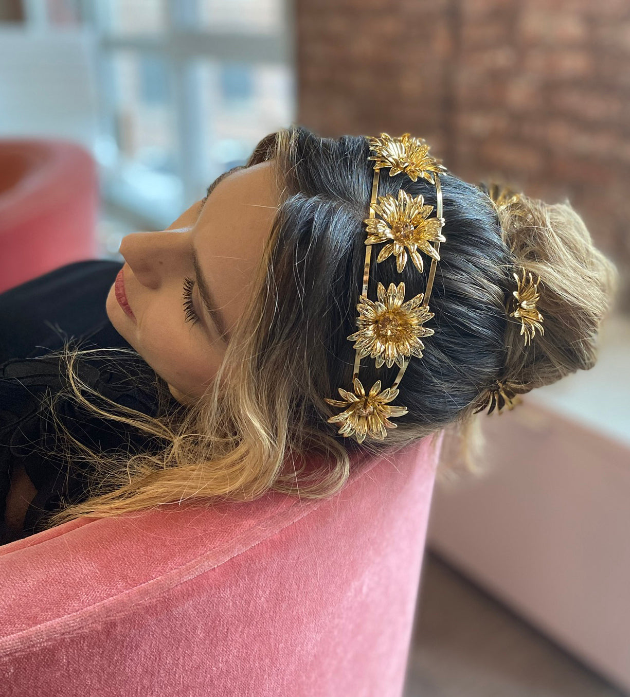 THE SUNFLOWER HEADBAND - Epona Valley | Luxury Hair Accessories | Bridal Accessories | Made In NYC