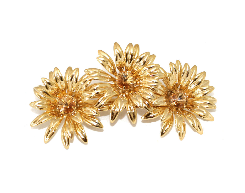 THE SUNFLOWER BARRETTE - Epona Valley | Luxury Hair Accessories | Bridal Accessories | Made In NYC