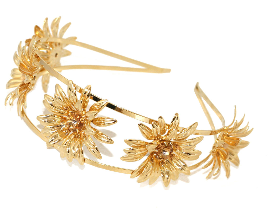 THE SUNFLOWER HEADBAND - Epona Valley | Luxury Hair Accessories | Bridal Accessories | Made In NYC