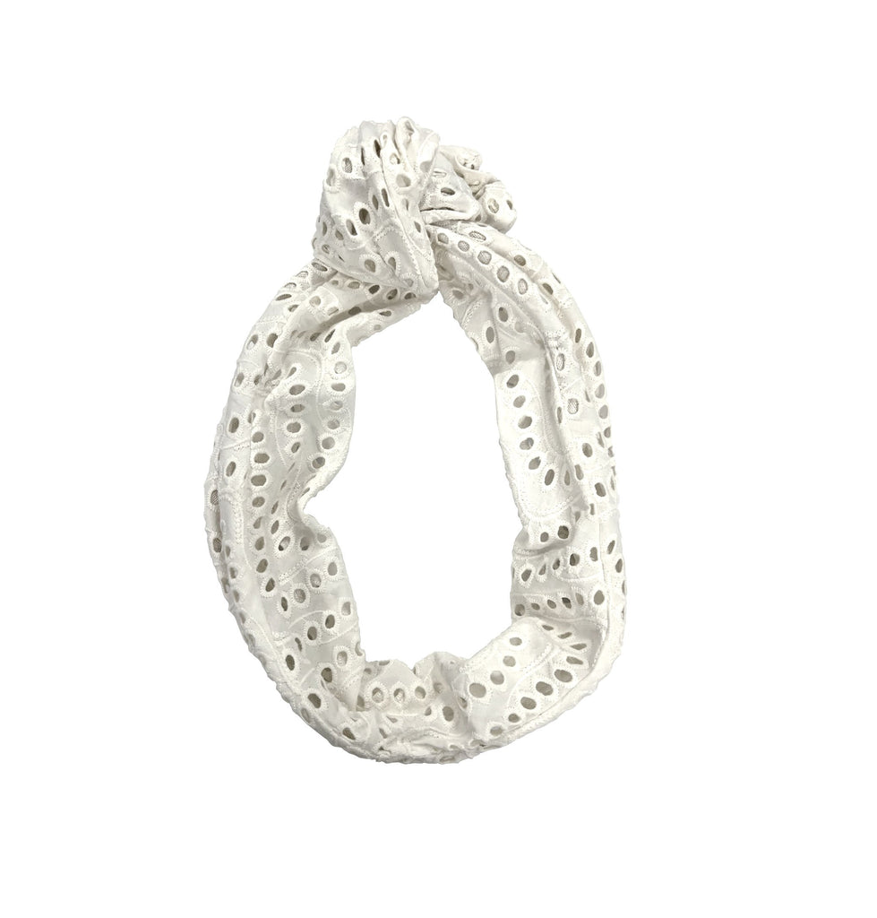 EYELET GLEMBY IN WHITE - Epona Valley | Luxury Hair Accessories | Bridal Accessories | Made In NYC