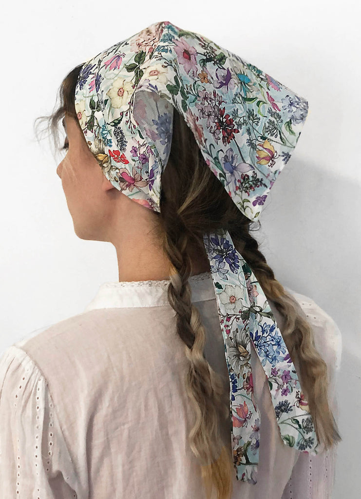 VALLEY HEADSCARF IN SIGNATURE - Epona Valley | Luxury Hair Accessories | Bridal Accessories | Made In NYC